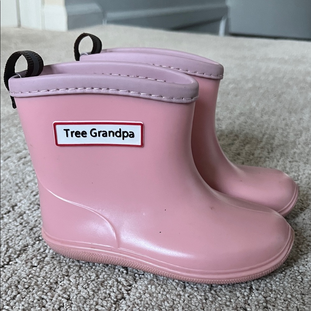 Pink Kids Rain Boots